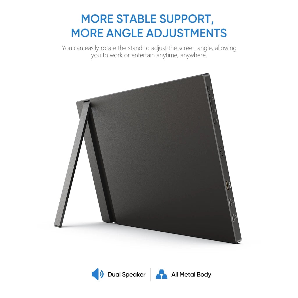 ARZOPA 14" A1 Portable Laptop Monitor FHD 1080P External Display with Dual Speakers Second Screen